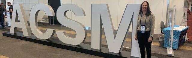 Dr. Candace Langston at the 2024 ACSM annual meeting in Boston, Massachusetts.